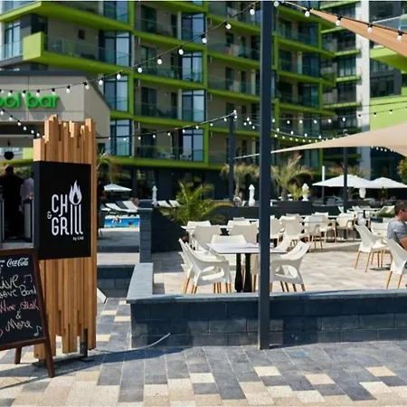 Seaview & Piscina Interioara Sauna Wet Gym Lägenhet Năvodari